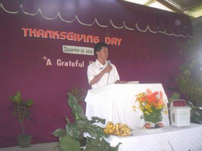 Speaking in Thanksgiving